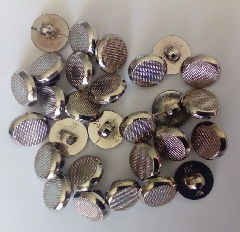 10 20 50 Silver Speaker Shank Quality Buttons 13mm Wide Dresses Tops Coats Babies Blazers Shirt Sewing Craft