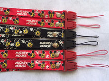 Load image into Gallery viewer, RED BLACK Mickey Mouse Neck Strap ID Badge Holder Camera Phones Keys Mobile Labels Rope Tents Sport Exercise Home Office Pass Sewing Craft
