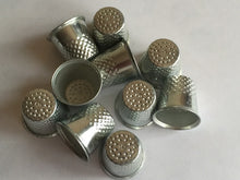 Load image into Gallery viewer, 3 5 10 Silver Metal Thimbles Finger Protector Hand Stitching Sewing Craft

