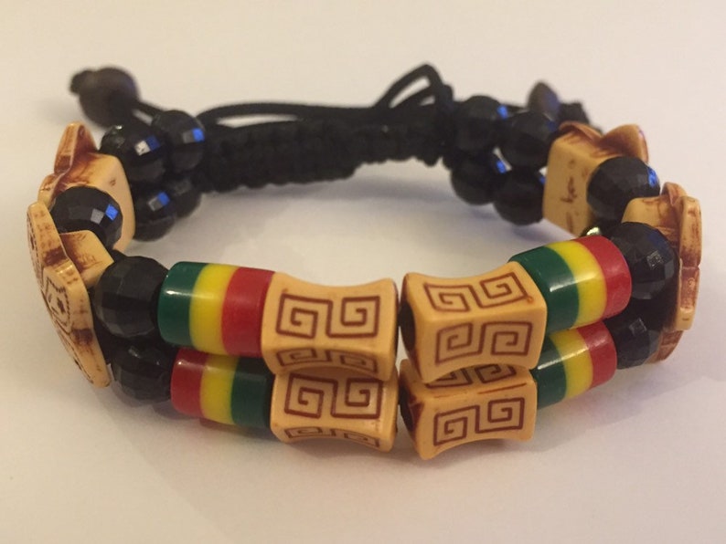 Beaded Bracelet Wristband African Elasticated Beads Bangle Charm Cuffs